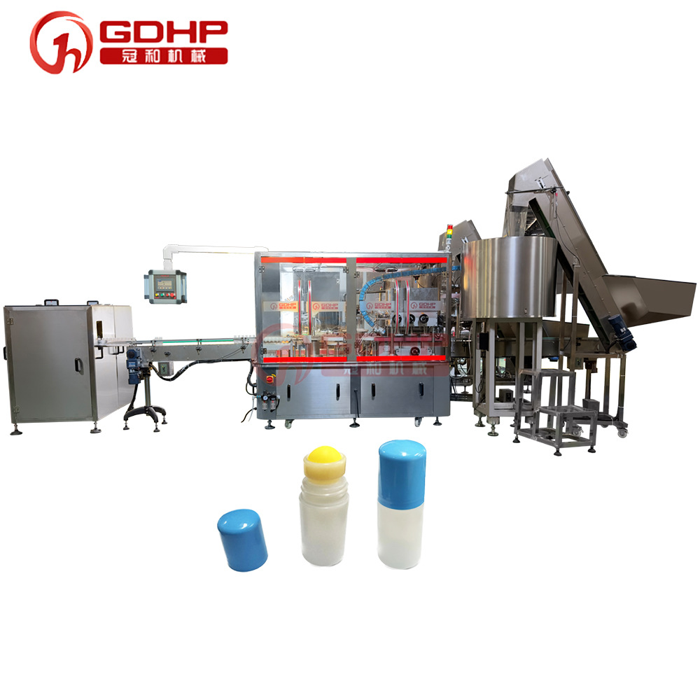 滾珠瓶灌裝壓珠旋蓋生產線